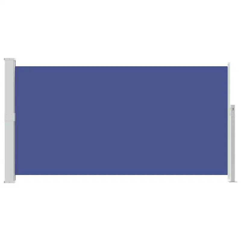 vidaXL Side Awning Blue (screen), Green grey (stand)