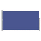 vidaXL Side Awning Blue (screen), Green grey (stand)