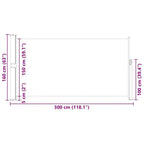 vidaXL Side Awning Blue (screen), Green grey (stand)