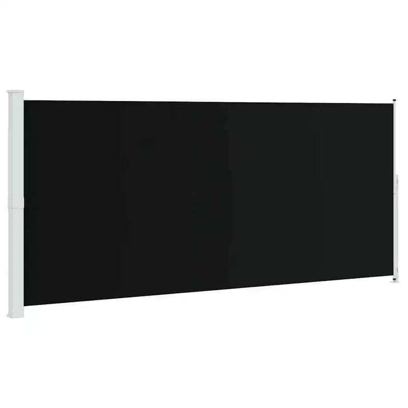 vidaXL Side Awning Black and grey