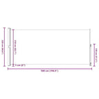 vidaXL Side Awning Black and grey