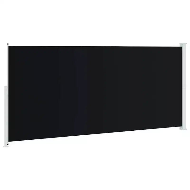 vidaXL Side Awning Black and grey