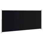 vidaXL Side Awning Black and grey