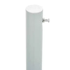 vidaXL Side Awning Cream Polyester with PU coating, powder-coated steel