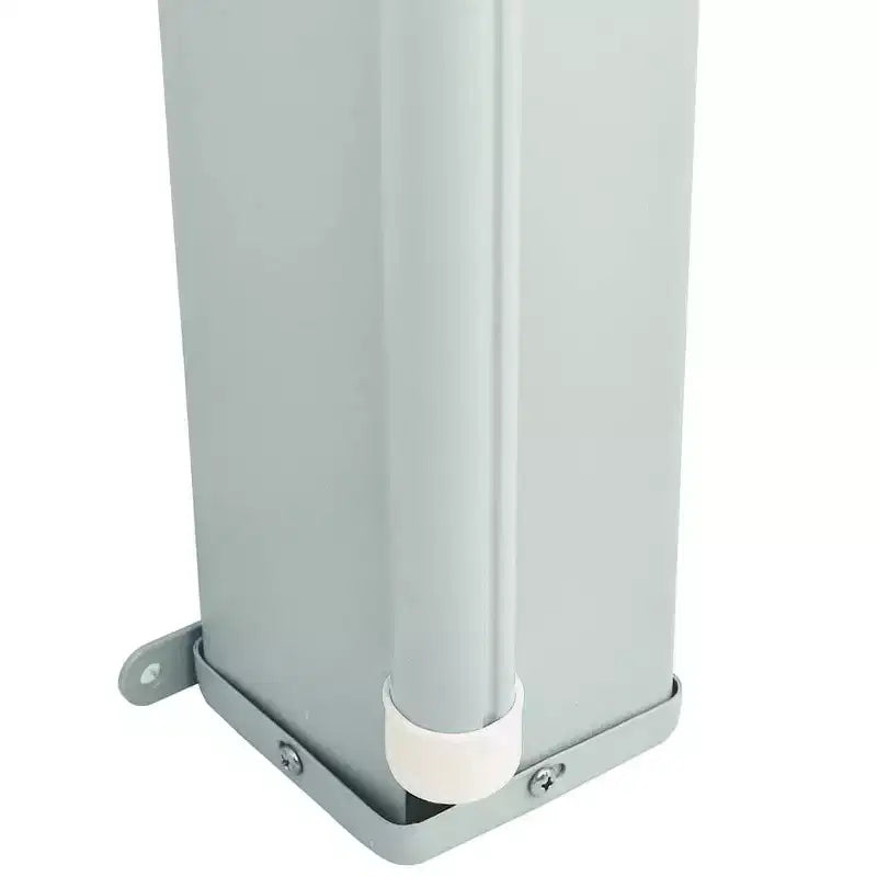 vidaXL Side Awning Cream Polyester with PU coating, powder-coated steel