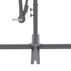 vidaXL Cantilever Garden Parasol Black Polyester, Metal 118.1 in diameter