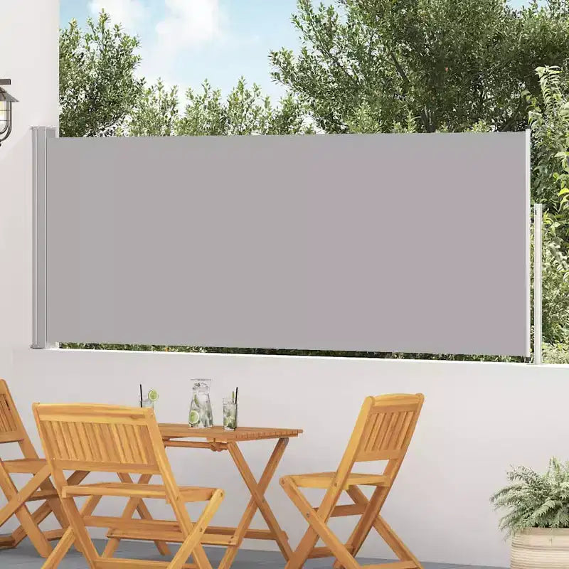 vidaXL Side Awning Grey