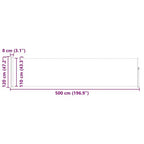 vidaXL Side Awning Grey