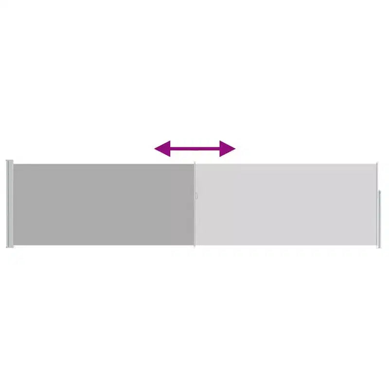 vidaXL Side Awning Grey