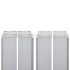 vidaXL Side Awning Cream Polyester with PU coating 55.1 x 393.7 in