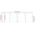 vidaXL Side Awning Cream Polyester with PU coating, Steel, Aluminum