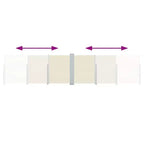 vidaXL Side Awning Cream Polyester with PU coating, Steel, Aluminum