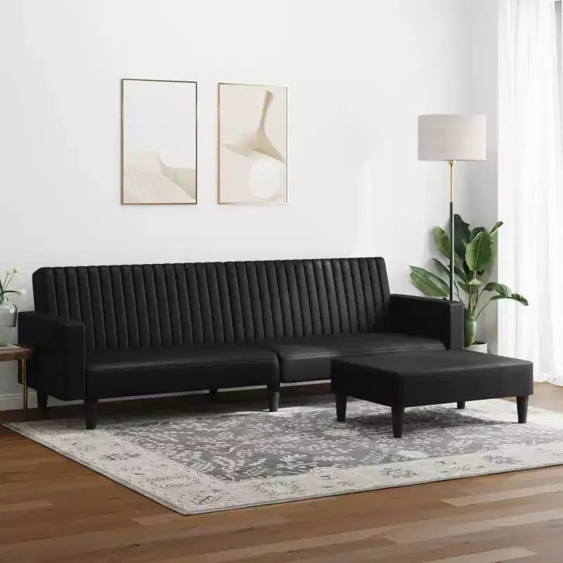 vidaXL Sofa Set Black