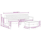vidaXL Sofa Set Black