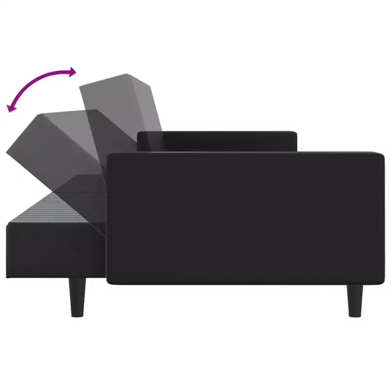 vidaXL Sofa Set Black