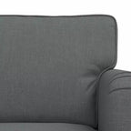 vidaXL Sofa Set 2 pcs Dark Grey 144 x 80 x 85 cm Fabric