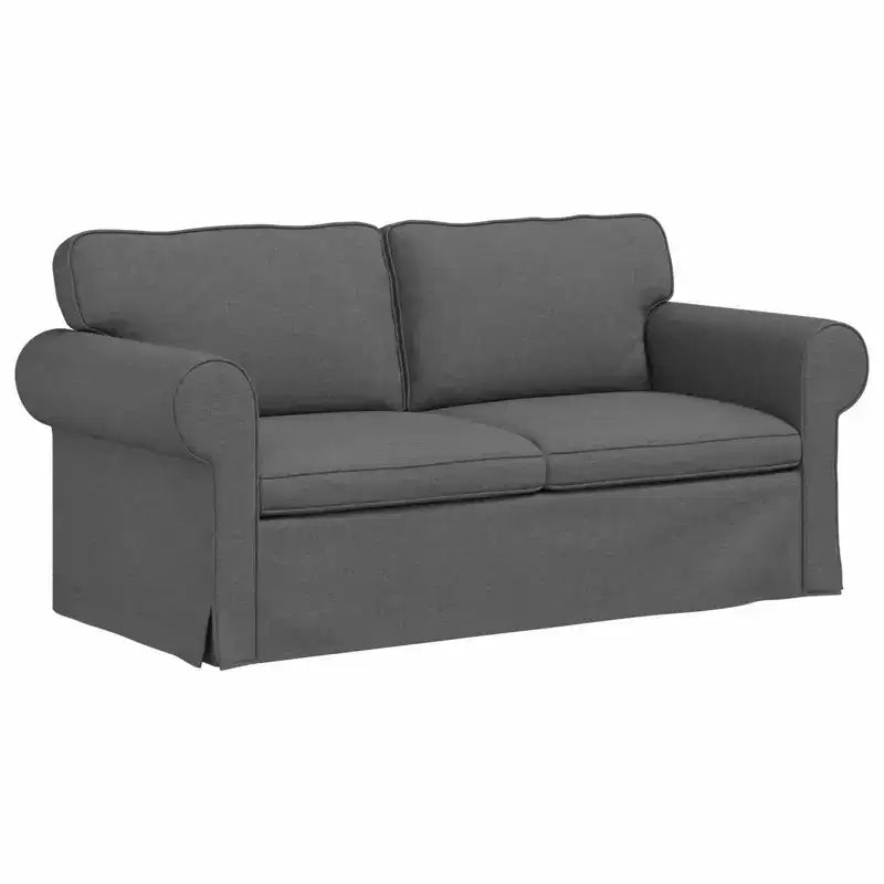 vidaXL Sofa Set 2 pcs Dark Grey 68.90 x 32.28 x 31.50 in Fabric