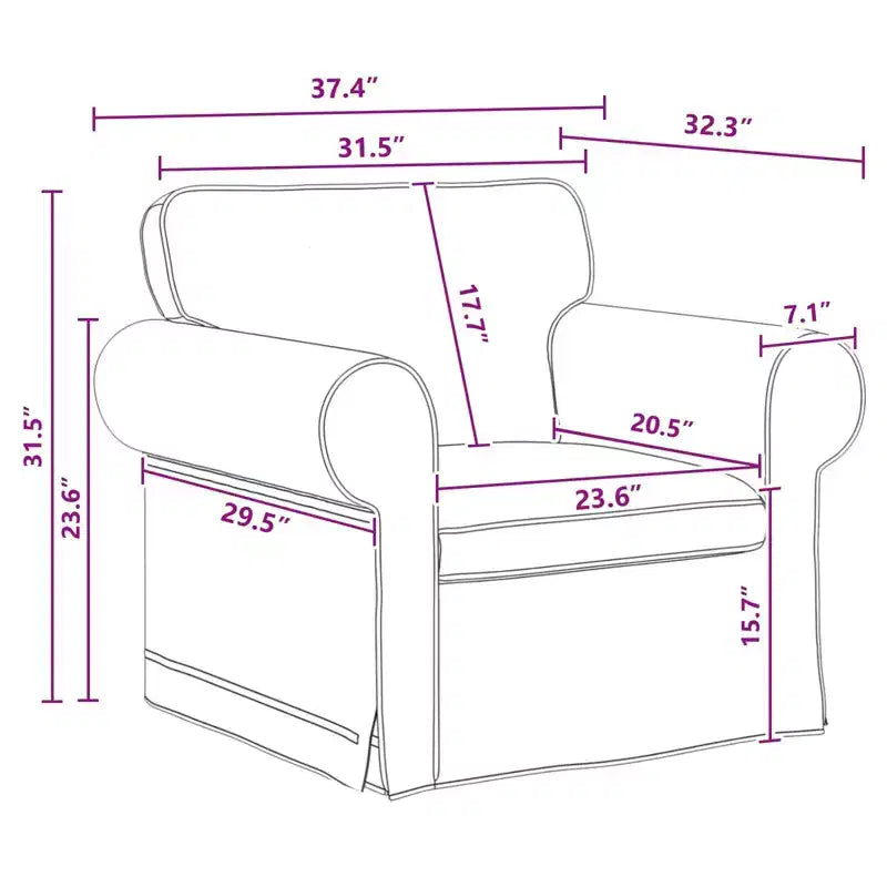 vidaXL Sofa Set 2 pcs Dark Grey 68.90 x 32.28 x 31.50 in Fabric