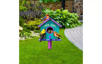 Briarwood Lane Spring Metal Art 31x15.75 Colorful Birdhouse For Spring Metal Art