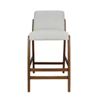 Christopher Knight Home Yvette Mid-Century Modern Rubberwood Upholstered Bar Stools (Set of 4)