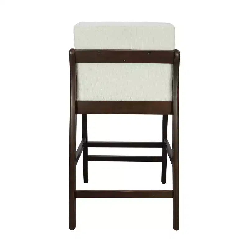 Christopher Knight Home Yvette Mid-Century Modern Rubberwood Upholstered Bar Stools (Set of 4)