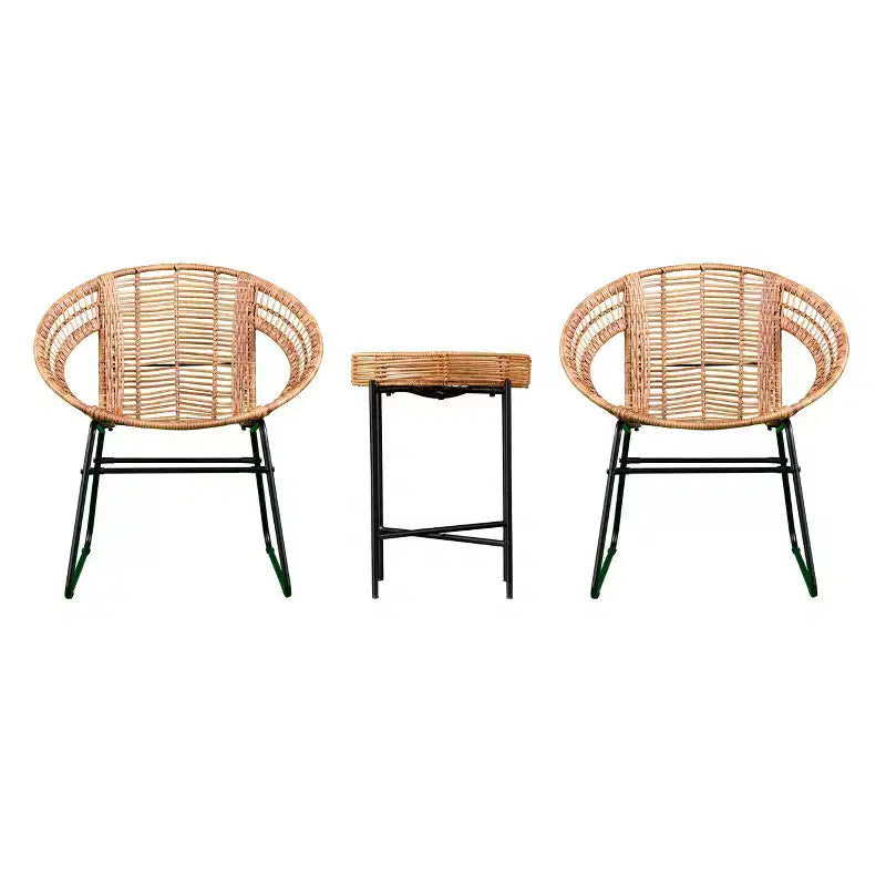 Alandhra Indoor/Outdoor Bistro - Set of 3 - Natural - SEI
