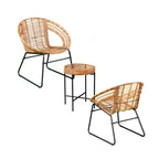 Alandhra Indoor/Outdoor Bistro - Set of 3 - Natural - SEI