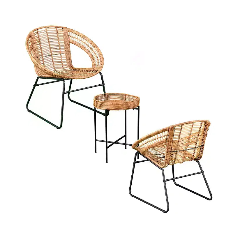 Alandhra Indoor/Outdoor Bistro - Set of 3 - Natural - SEI