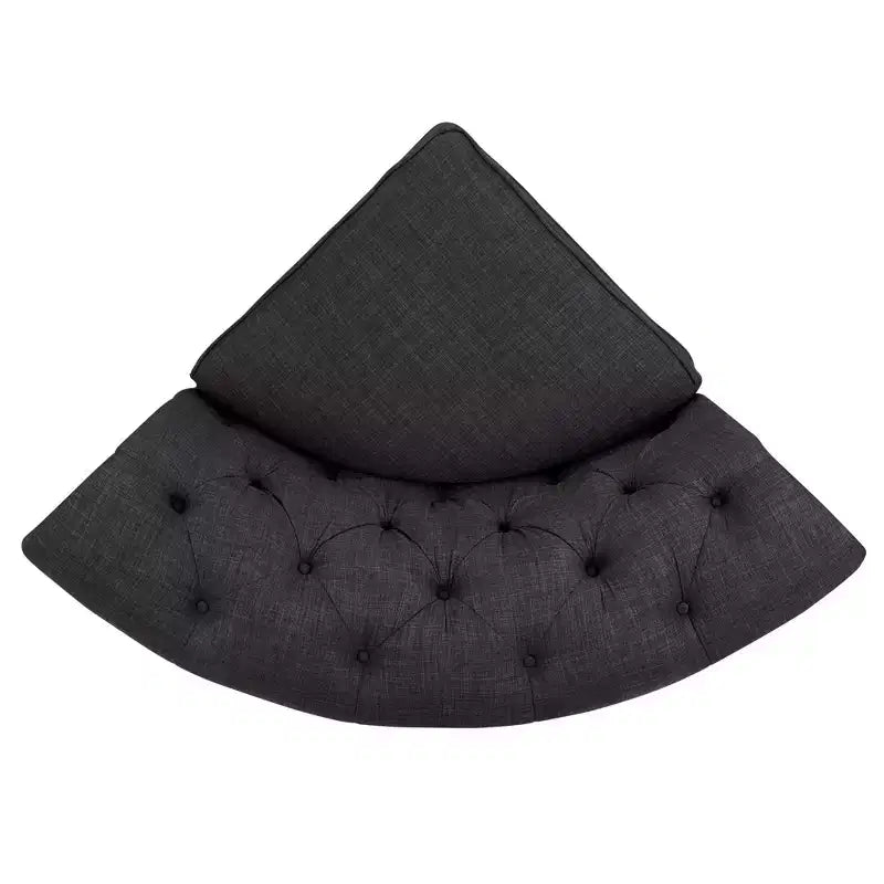 Cartia Linen L-Shaped Sectional Sofa - Dark Grey - iNSPIREQ