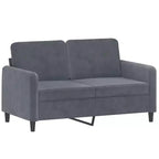 vidaXL Sofa Set Dark Grey Velvet (100% polyester), metal, textilene, plywood