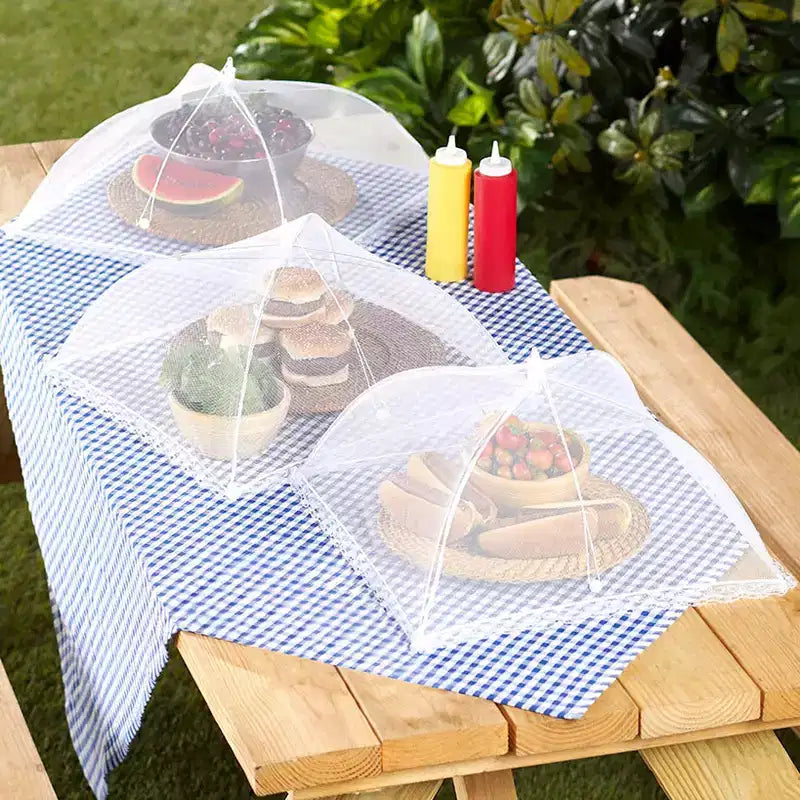 The Lakeside Collection Mesh Food Covers for Outdoors - Set of 3 -