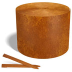 Worth Galvanized Steel Landscape Edging Roll with 16 Stakes, 8 x 50', Rust