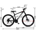 GDFStudio Trailcrest 26 Inch All-Terrain 21-Speed Front Suspension Mountain Bike