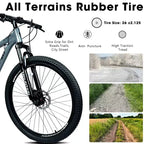 GDFStudio Trailcrest 26 Inch All-Terrain 21-Speed Front Suspension Mountain Bike