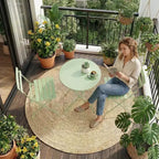 3-Piece Folding Patio Bistro Set,Metal Indoor/Outdoor Furniture Table & 2 Chairs,No Assembly Needed, Perfect for Balcony, Yard & Garden