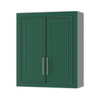 Wall Mounted Bathroom Cabinet Double Door Over Toilet Storage Cabinet with Adjustable Shelves Wall Organizer for Bathroom Kitchen Laundry Room Bedroom