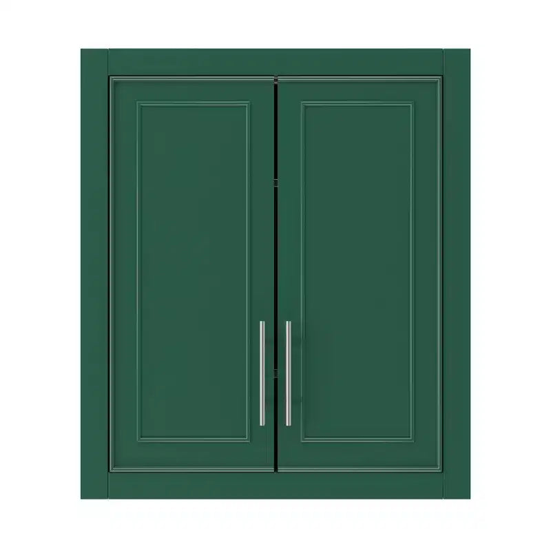Wall Mounted Bathroom Cabinet Double Door Over Toilet Storage Cabinet with Adjustable Shelves Wall Organizer for Bathroom Kitchen Laundry Room Bedroom
