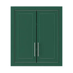 Wall Mounted Bathroom Cabinet Double Door Over Toilet Storage Cabinet with Adjustable Shelves Wall Organizer for Bathroom Kitchen Laundry Room Bedroom