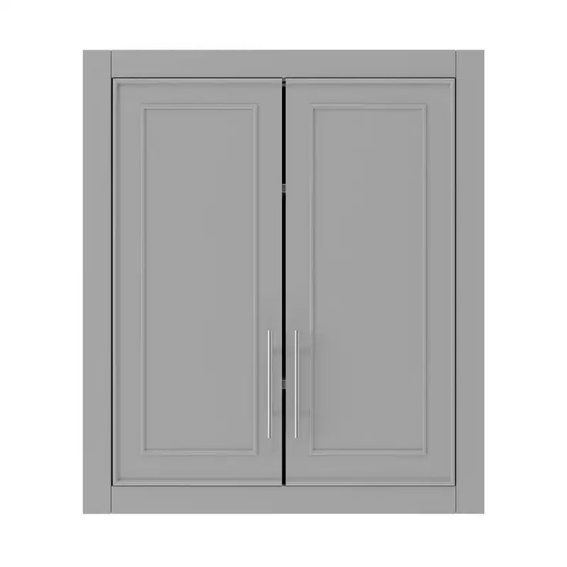 Wall Mounted Bathroom Cabinet Double Door Over Toilet Storage Cabinet with Adjustable Shelves Wall Organizer for Bathroom Kitchen Laundry Room Bedroom