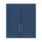 Wall Mounted Bathroom Cabinet Double Door Over Toilet Storage Cabinet with Adjustable Shelves Wall Organizer for Bathroom Kitchen Laundry Room Bedroom