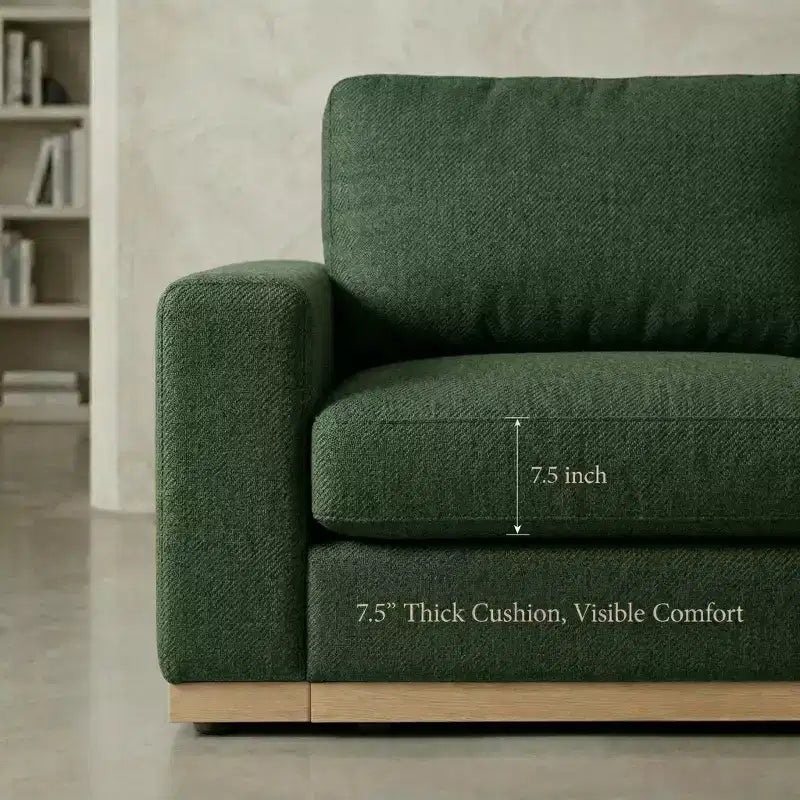 Dyonery 42 Accent Chair for Living Room,Oversized Wide Single Sofa Chair,Chenille Fabric Armchair,Solid Wood Frame,Spring Cushions,Easy Assembly