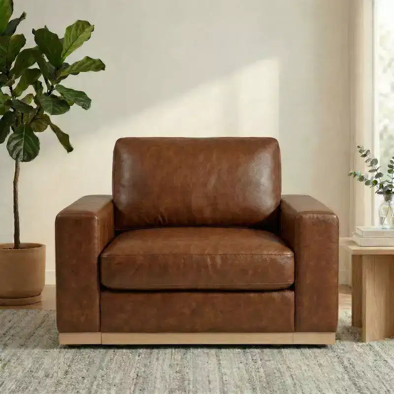 Dyonery 42 Accent Chair for Living Room,Oversized Wide Single Sofa Chair,Chenille Fabric Armchair,Solid Wood Frame,Spring Cushions,Easy Assembly