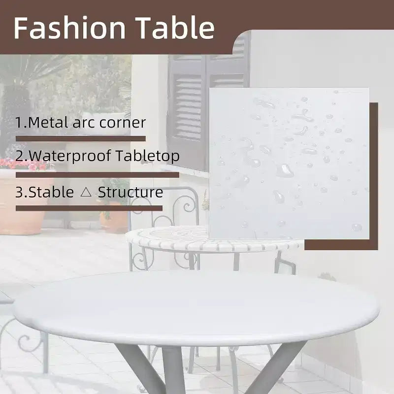 3 Pieces Outdoor Patio Bistro Sets, Textilene Fabric Conversation Small Furniture Set for Lawn,Garden,Balcony