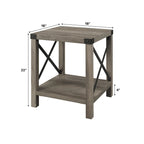 Middlebrook Kujawa 18-inch X-side Accent Table