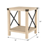Middlebrook Kujawa 18-inch X-side Accent Table