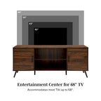 Middlebrook 60-inch Mid-Century Modern 2-Door TV Stand