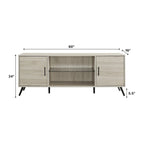 Middlebrook 60-inch Mid-Century Modern 2-Door TV Stand