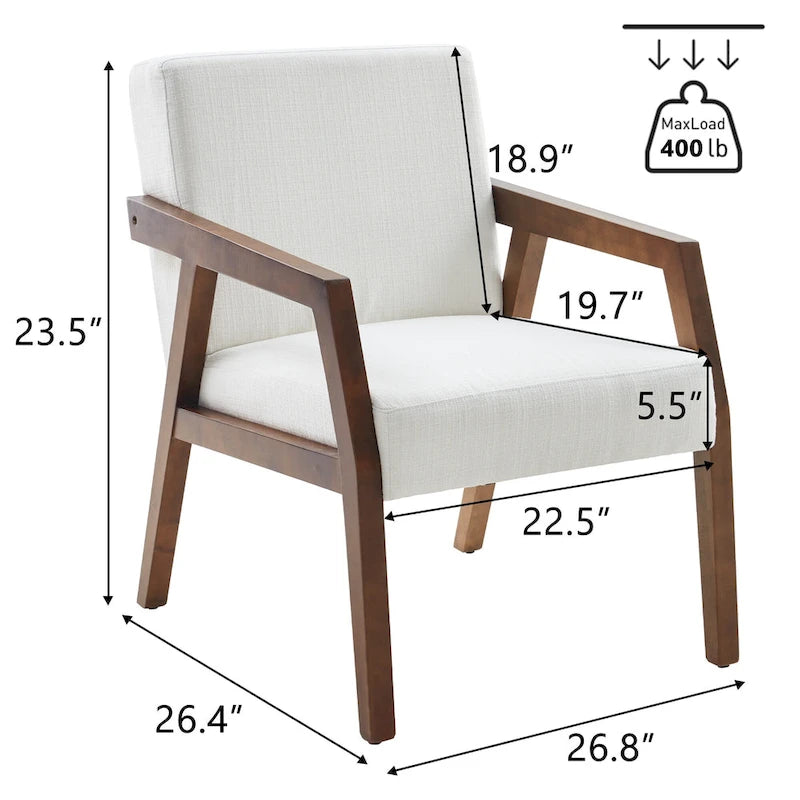 Mid-Century 27.9 Arm Chair