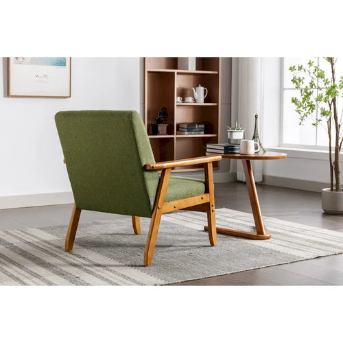 28.74 Tufted Accent Chair with Solid Wood Frame