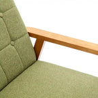 28.74 Tufted Accent Chair with Solid Wood Frame